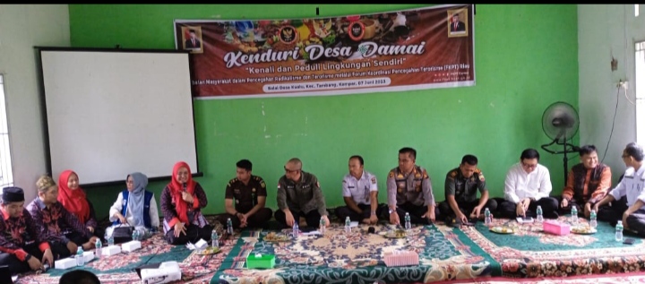kegiatan Kenali dan Peduli Lingkungan Sendiri (Kenduri) Desa Damai yang ditaja BNPB dan FKPT Riau di Desa Kualu, Kampar. Foto: ist 